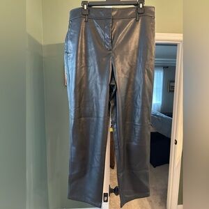 LOFT Black Leather Pants